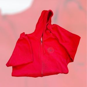 oversized St. Luke’s staff zip up hoodie